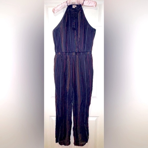 New Anthropologie Dolan Odille Striped Halter Jumpsuit Size S. GUC - Picture 16 of 16
